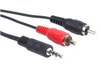 PremiumCord kabel Jack 3.5mm - 2xCINCH, M/M, 1,5m