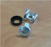 PremiumCord Sada montážní do racku ,4x šroub M6, 4x nut, 4x plastová podložka