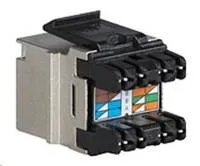 Solarix MULTIPACK 24 ks - rýchly rez keystone CAT5E STP RJ45 čierny SXKJ-5E-STP-BK-NA