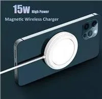 1stCOOL bezdrátová QI nabíječka 15W, přenosná, magnetická, MagSafe kompatibilní, černá
