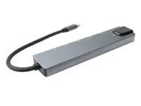 PremiumCord Adaptér USB-C na HDMI + USB3.0 + USB2.0 + PD + SD/TF + RJ45
