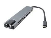 PremiumCord Adaptér USB-C na HDMI + USB3.0 + USB2.0 + PD + SD/TF + RJ45