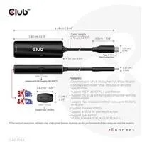 Club 3D Club3D Adaptér USB-C na HDMI 8K60Hz/4K120Hz, Active Adapter M/F, PD 3.0, HDR10+ a DSC 1.2