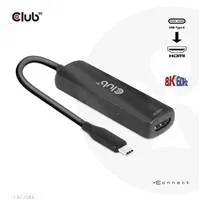 Club 3D Club3D Adaptér USB-C na HDMI 8K60Hz/4K120Hz, Active Adapter M/F, PD 3.0, HDR10+ a DSC 1.2