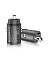 C-TECH nabíječka USB do auta UCC-02, 1x Type C + 1 x Type A, 30W