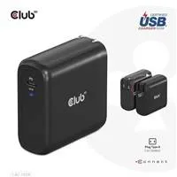 Club3D cestovní nabíječka 100W GAN technologie, USB-IF TID certified, USB Type-C, Power Delivery(PD) 3.0 Support