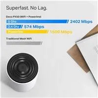 TP-Link Deco PX50(3-pack) WiFi6 Powerline Mesh (AX3000,2,4GHz/5GHz,3xGbELAN/WAN)
