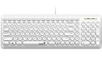 Genius Slimstar Q200, klávesnice CZ/SK, klasická, tichá typ drátová (USB), bílá, ne