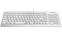 Genius Slimstar Q200, klávesnice CZ/SK, klasická, tichá typ drátová (USB), bílá, ne