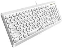 Genius Slimstar Q200, klávesnice CZ/SK, klasická, tichá typ drátová (USB), bílá, ne