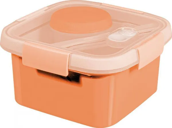Curver Dóza Smart To Go s príborom, mištičkou a táckou, mix farieb, 1,1 l