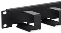 TRITON 19" viazací panel 1U, 6x viazacie háčiky 70x27 mm, čierny