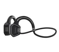 EVOLVEO bezdrátová sluchátka BoneSwim MP3 16GB, na lícní kosti, šedá