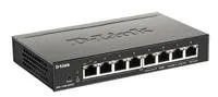 D-Link DGS-1100-08PV2 8-portový gigabitový inteligentný riadený prepínač PoE, rozpočet PoE 64 W, bez ventilátora