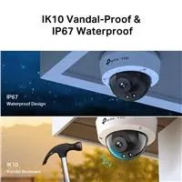 TP-Link VIGI C250(4mm) 5MP, Dome, PoE, IR 30m, Micro SD card