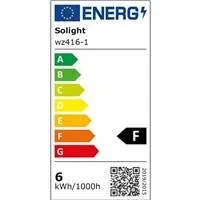 Solight LED žárovka, miniglobe, 6W, E14, 3000K, 510lm, bílé provedení