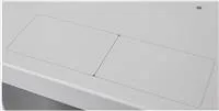 LEXI 10" nástenná skriňa Basic 9U, šírka 292 mm, hĺbka 300 mm, sklenené dvere, bez zadnej steny, sivá