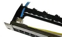 19" modulární stíněný patch panel XtendLan 24port, 4x demontovatelný modul, černý