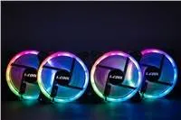 1stCOOL skříň Wind Storm Black MiddleTower ARGB, AU, USB3.0, bez zdroje, RGB fan, průhledná bočnice, černá