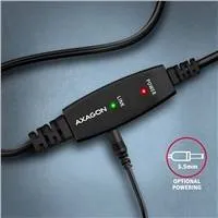 AXAGON ADR-220B, USB 2.0 A-M -> B-M aktívny prepojovací / repeater kábel, 20 m