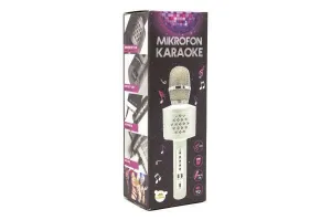 Teddies Mikrofón karaoke Bluetooth, čierna, na batérie, s USB káblom