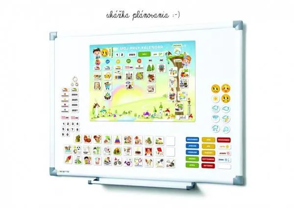 Kalendár magnetický - Škôlka 114ks magnetiek v kartóne 45x32x1cm SK verze