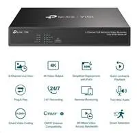TP-Link VIGI NVR1004H-4P, videorekordér, 4 channels, 4xPoE, 1xSATA, 1x100Mb/s LAN, 2xUSB2.0, 1xHDMI,1xVGA