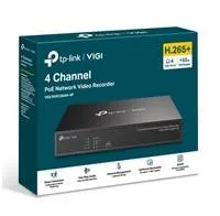 TP-Link VIGI NVR1004H-4P, videorekordér, 4 channels, 4xPoE, 1xSATA, 1x100Mb/s LAN, 2xUSB2.0, 1xHDMI,1xVGA