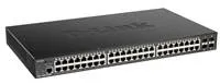 D-Link DGS-1250-52XMP 52-portový gigabitový inteligentný PoE switch, 48x GbE PoE+, 4x SFP+, PoE 370W