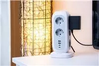 VERBATIM EU Power Tower EUPT-01 Nabíjecí stanice ,11x 230V, 2x USB-C, 2x USB-A