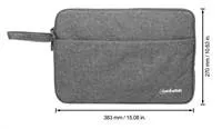 MANHATTAN Laptop Sleeve Seattle, vhodný pre širokouhlé obrazovky do 14.5", 383 x 270 x 30 mm, sivá