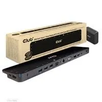 Club 3D Club3D Dokovací stanice USB-C, Triple Display DP 1.4 Alt mode Smart PD3.0 Charging Dock with 100 Watt PS