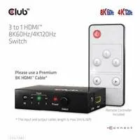Club 3D Club3D Switch 1:3 HDMI 8K60Hz/4K120Hz, 3 porty