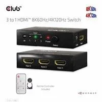 Club 3D Club3D Switch 1:3 HDMI 8K60Hz/4K120Hz, 3 porty