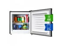 CHiQ CSD31D4E minibar, 31 litrů, 2 přihrádky, -24 °C až +10 °C, mrazák - lednice, 41 dB