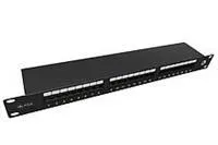 Solarix Patch panel Solarix 24 x RJ45 CAT5E STP 1U SX24-5E-STP-BK-N