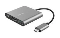 Adaptér TRUST DALYX, 3 v 1, USB-C