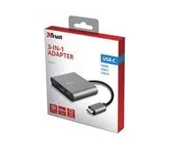 Adaptér TRUST DALYX, 3 v 1, USB-C