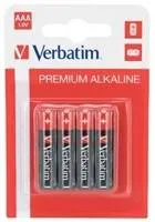 VERBATIM Alkalické baterie AAA, 4 PACK , LR3