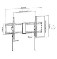 GEMBIRD Držák TV WM-90T-01, 43"-90" (70kg), náklopný