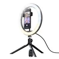 TRUST Kruhové Světlo + Green Screen Maku+ 2-in-1 Streaming Kit