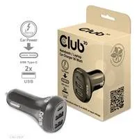 Club 3D Club3D Auto nabíječka pro Notebooky 36W, 3 porty (2xUSB-A + USB-C)