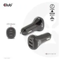 Club 3D Club3D Auto nabíječka pro Notebooky 36W, 3 porty (2xUSB-A + USB-C)