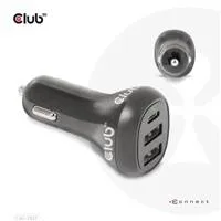 Club 3D Club3D Auto nabíječka pro Notebooky 36W, 3 porty (2xUSB-A + USB-C)