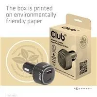 Club 3D Club3D Auto nabíječka pro Notebooky 63W, 2 porty (USB-A + USB-C)