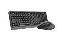 A4tech FGS1035Q, bezdrátový kancelářský set klávesnice s myši, šedá