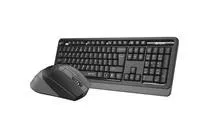 A4tech FGS1035Q, bezdrátový kancelářský set klávesnice s myši, šedá