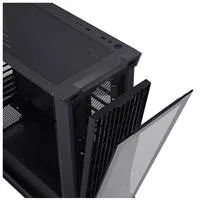 EVOLVEO Ptero Q2, 2x čelní panel - sklo /mřížka, case ATX, černá
