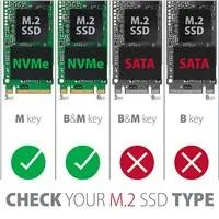 AXAGON EEM2-UB2, USB-C 10Gbps - M.2 NVMe SSD ARROW box, čierny