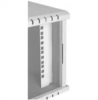LEXI-Net 10" nástěnný rozvaděč Basic 4U 320x300, skleněné dveře, bez zad, svařovaný, šedý